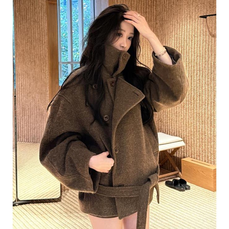 ブラウン | ショートコート【韓国ファッション | Bifrost