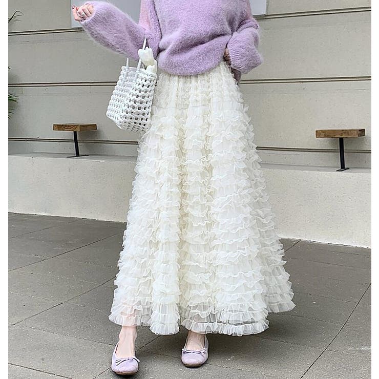 オフホワイト | ロングスカート | Bifrost