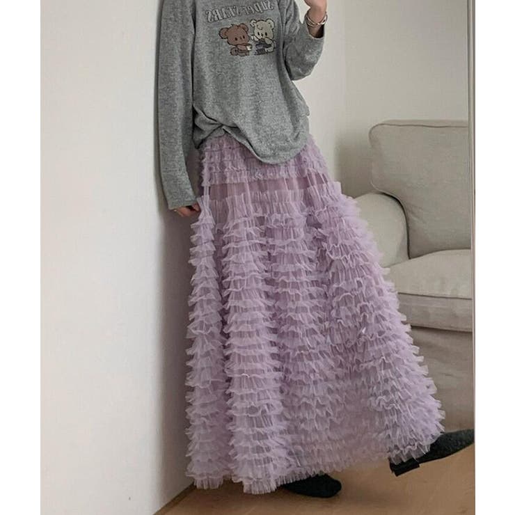 パープル | ロングスカート | Bifrost