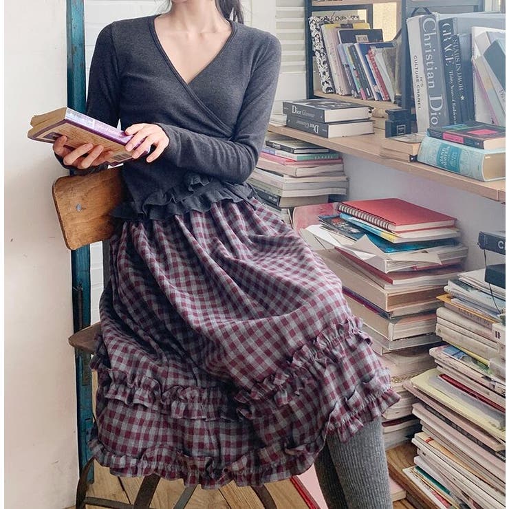 ボルドー | ひざ丈スカート | Bifrost