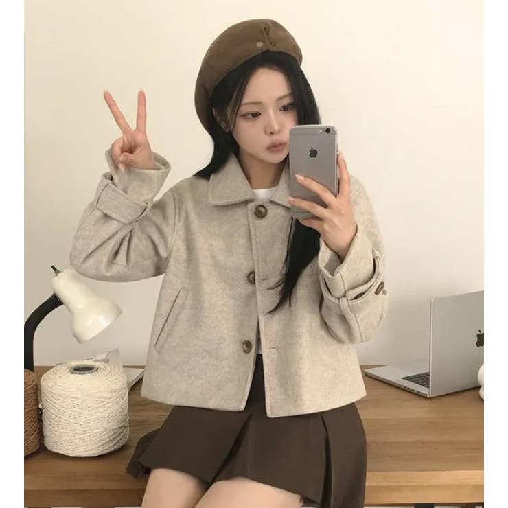 ショートコート【韓国ファッション】 | Bifrost | 詳細画像7 