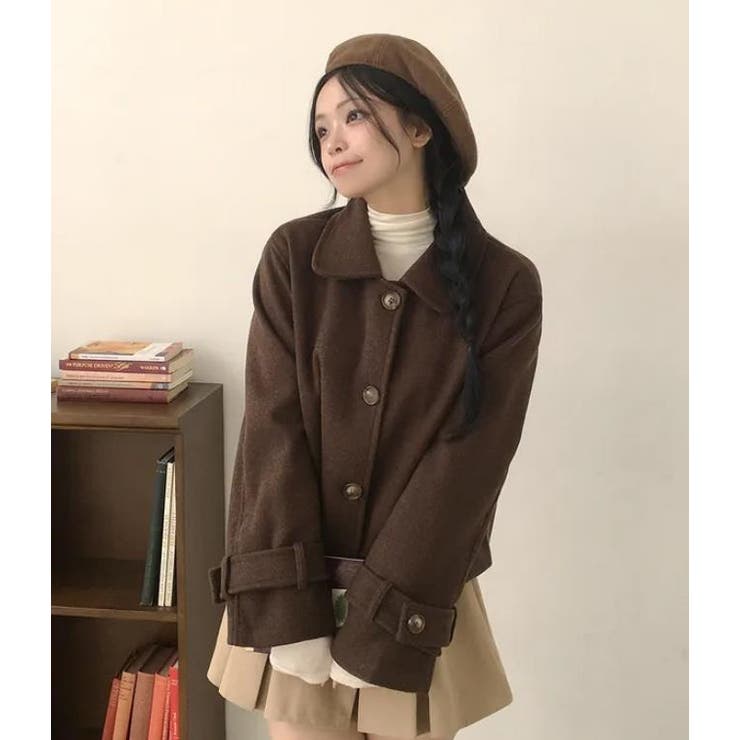 ブラウン | ショートコート【韓国ファッション】 | Bifrost