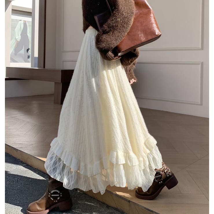 ベージュ | ロングスカート | Bifrost