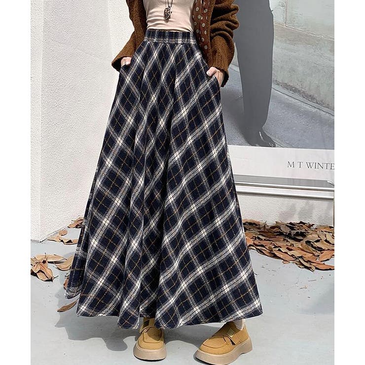 ネイビー | ロングスカート | Bifrost