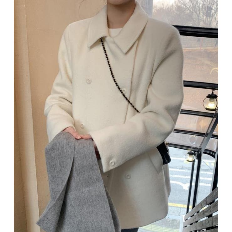 白いツイードのコート | Bifrost | 詳細画像5 