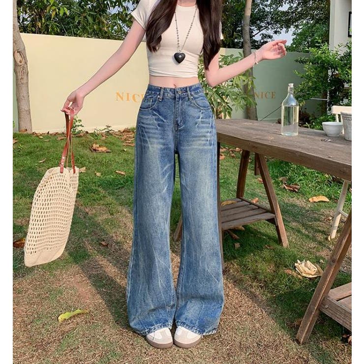 レギュラーなシルエットでスタイリッシュなデニムパンツ【韓国ファッション】 | Bifrost | 詳細画像4 