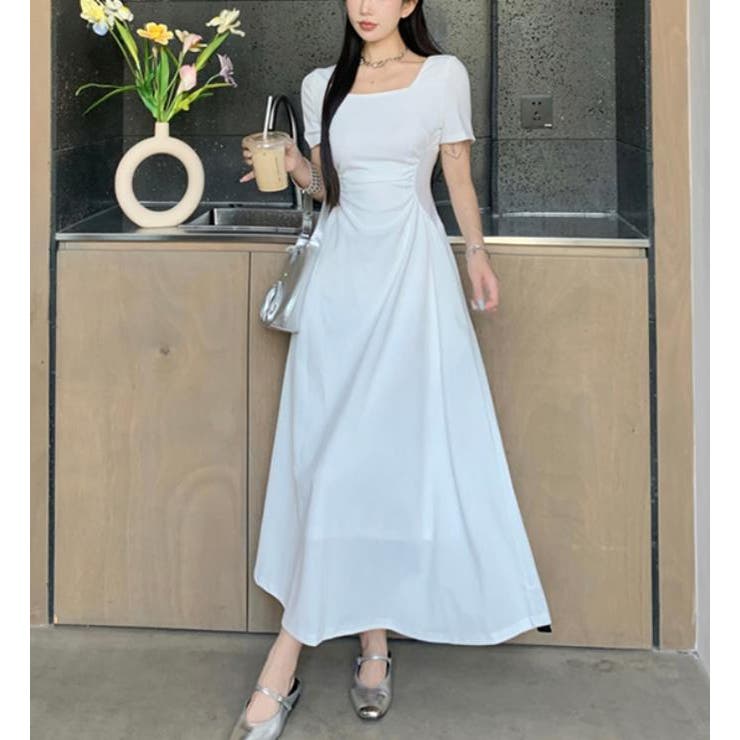 ホワイト | ワンピース【韓国ファッション】 | Bifrost