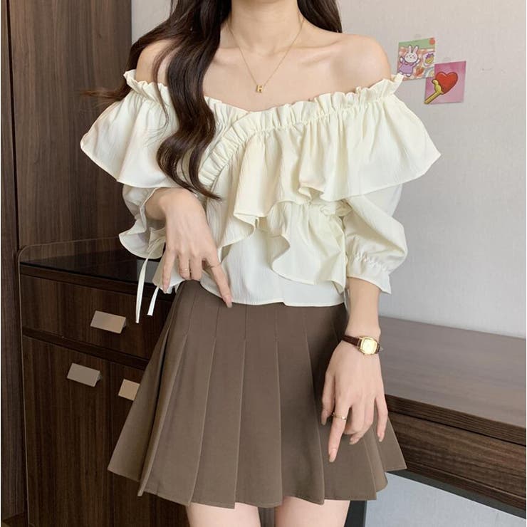 ブラウス【韓国ファッション】[品番：ZJ000016473]｜Girly Doll