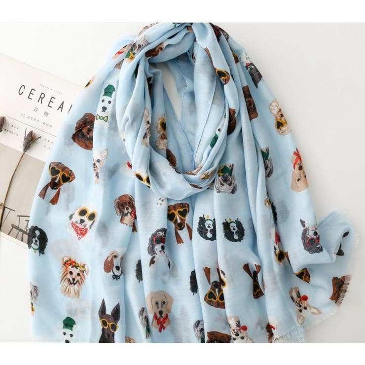 ブルー | スカーフ【韓国ファッション】 | Bifrost