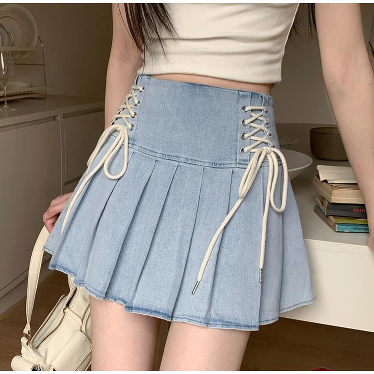 ミニスカート【韓国ファッション】[品番：UZ000009733]｜Bifrost