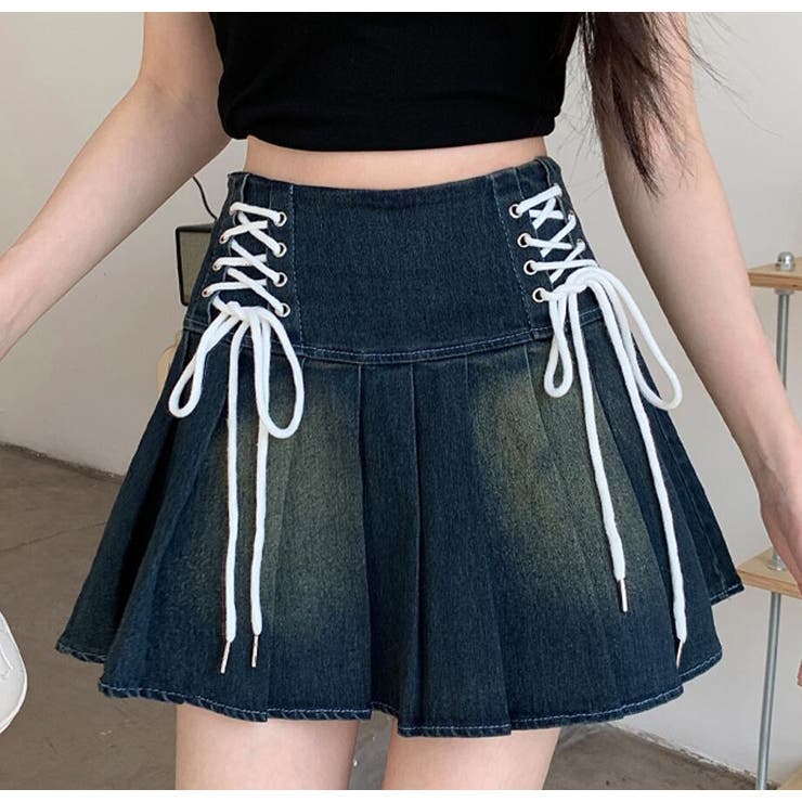 ミニスカート【韓国ファッション】[品番：UZ000009733]｜Bifrost