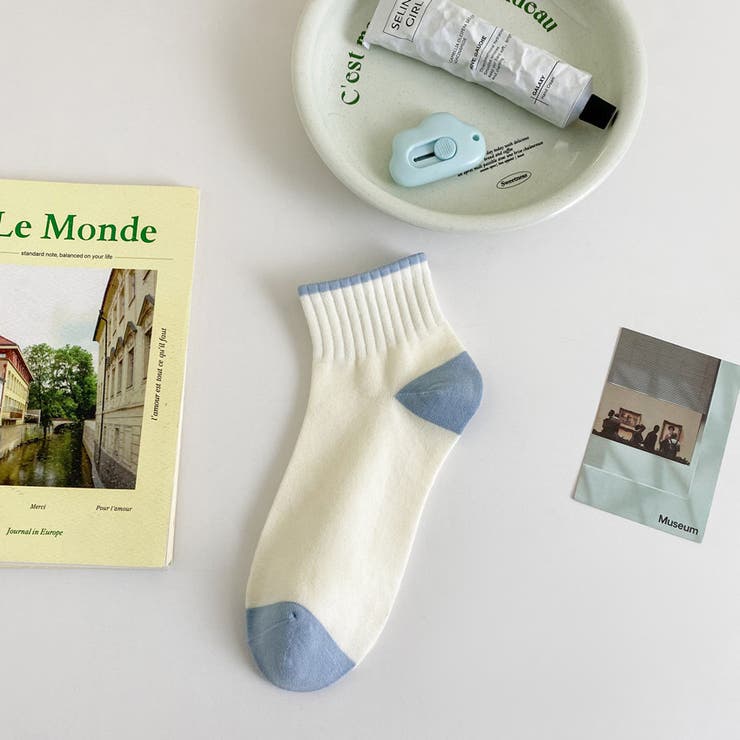 ブルー | ソックス【韓国ファッション】 | Bifrost