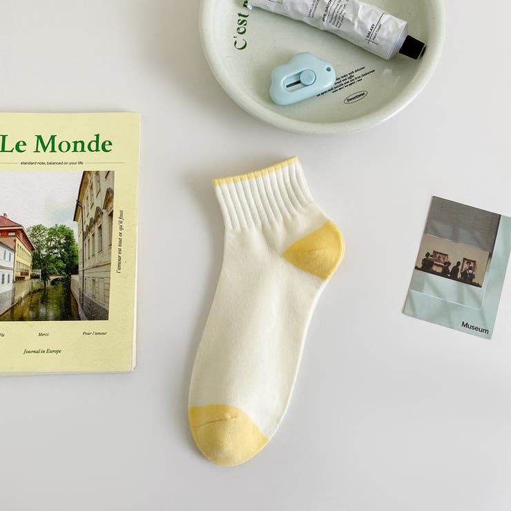 イエロー | ソックス【韓国ファッション】 | Bifrost