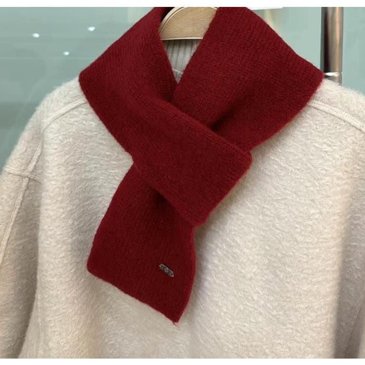 レッド | マフラー【韓国ファッション】 | Bifrost