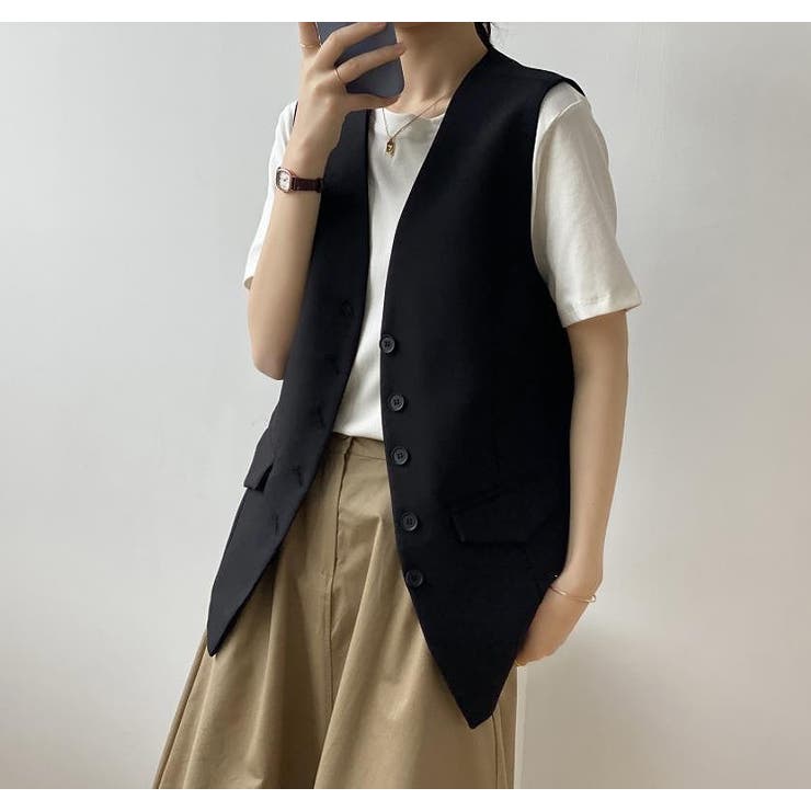 Bifrost ベスト ジレ 21春夏商品 韓国ファッション 品番 Uz Bifrost ビフレスト のレディース ファッション通販 Shoplist ショップリスト