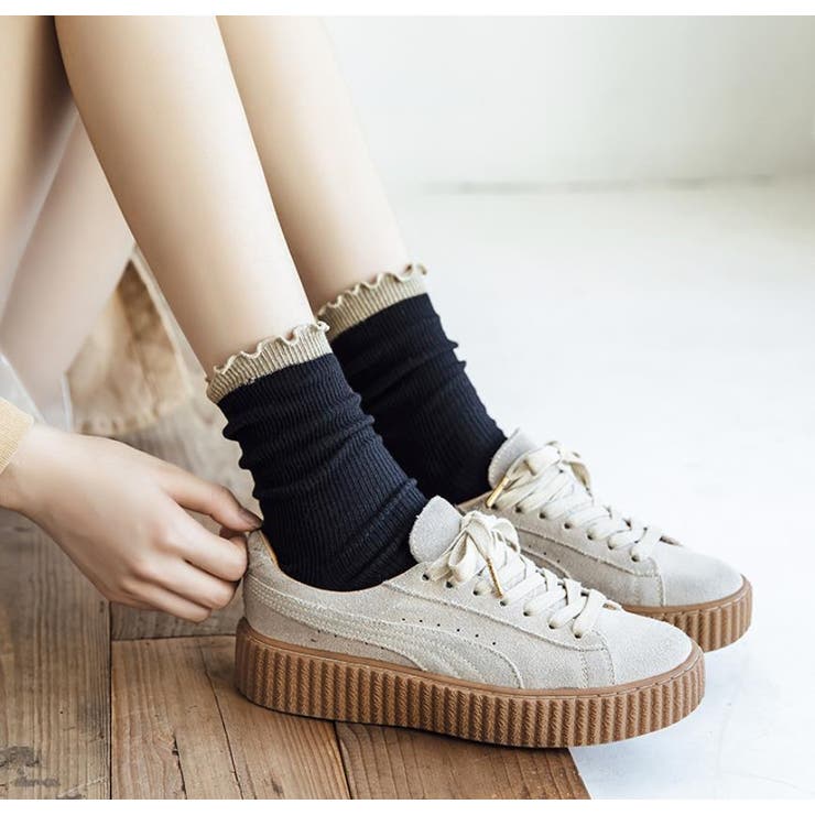 レディース靴下 最適な価格 シンプル ロングルーソックス韓国ファッション ソックス 靴下 代引き人気