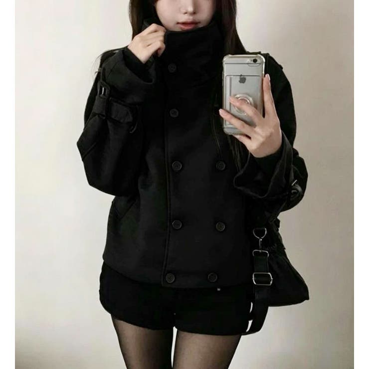 ブラック | ショートコート【韓国ファッション】 | Bifrost