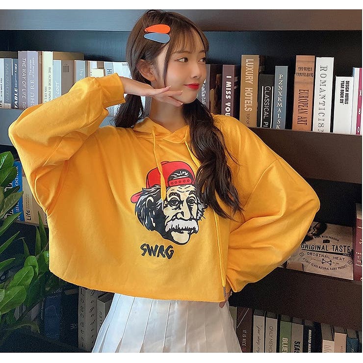 Popイラストパーカ 韓国fashion 品番 Uz Bifrost ビフレスト のレディースファッション通販 Shoplist ショップリスト
