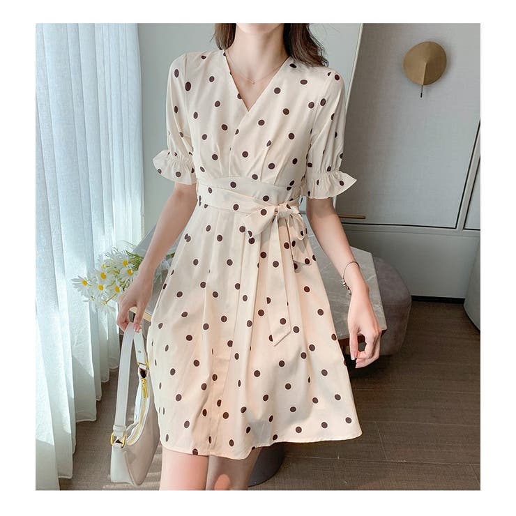 Bifrost ドット柄ワンピース 21春夏商品 品番 Uz Bifrost ビフレスト のレディースファッション通販 Shoplist ショップリスト