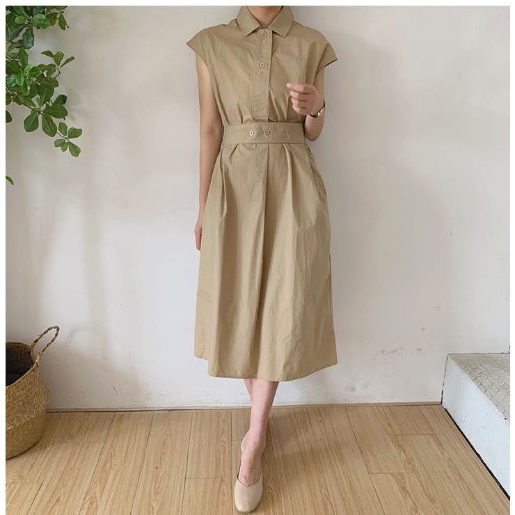 Bifrost ウエストベルト付きシャツワンピース 21春夏 商品 品番 Uz Bifrost ビフレスト のレディースファッション通販 Shoplist ショップリスト