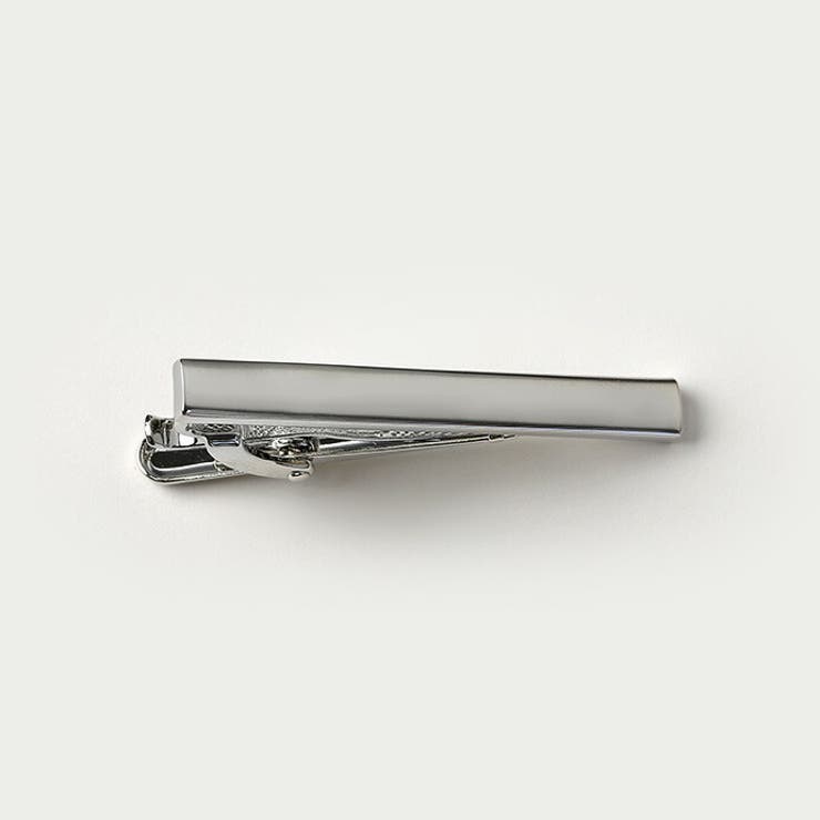 シンプル ショート ネクタイピン[品番：CTRA0003446]｜シルバー