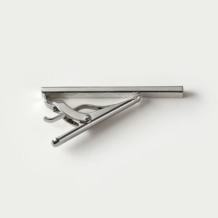 シンプル ショート ネクタイピン[品番：CTRA0003446]｜シルバー