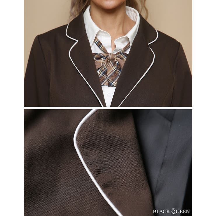 女子高生制服ブレザージャケットブラウンスクールブレザーブラウン制服コスプレハロウィンコスプレレディースJK制服学生服上着テーマパーク韓国お洒落ギャルコススクール仮装【藤木そらsoraunijk】