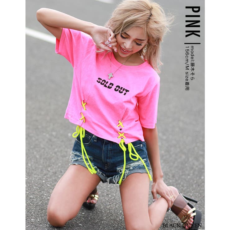 ギャル Tシャツ ネオンカラー 品番 qw Black Queen ブラッククイーン のレディースファッション通販 Shoplist ショップリスト