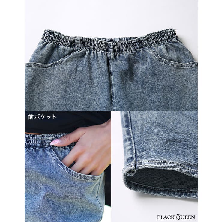Tシャツ、デニム短パン デニムシャツ＋ショートパンツ セットアップ【韓国ファッション