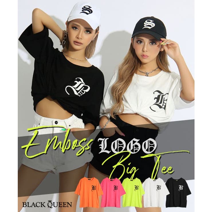 Anne Coquine きらキラキラクリスタルスペードロゴTシャツ　ブラック Anne Coquine クリスタルホットフィットスペードロゴTシャツ