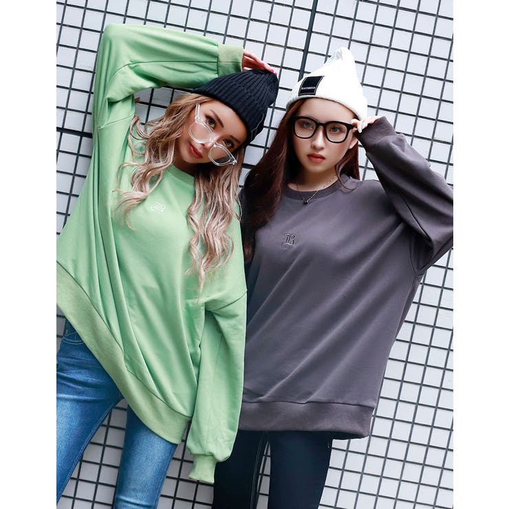 カラーピグメントトレーナー【藤木そら/かれん着用】mavily | BLACK QUEEN  | 詳細画像7 