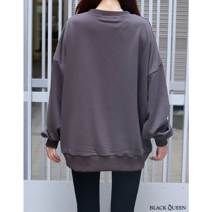 カラーピグメントトレーナー【藤木そら/かれん着用】mavily | BLACK QUEEN  | 詳細画像9 