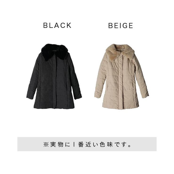 ファー付き中綿コート【藤木そら/ちゃんかお着用】mavily[品番