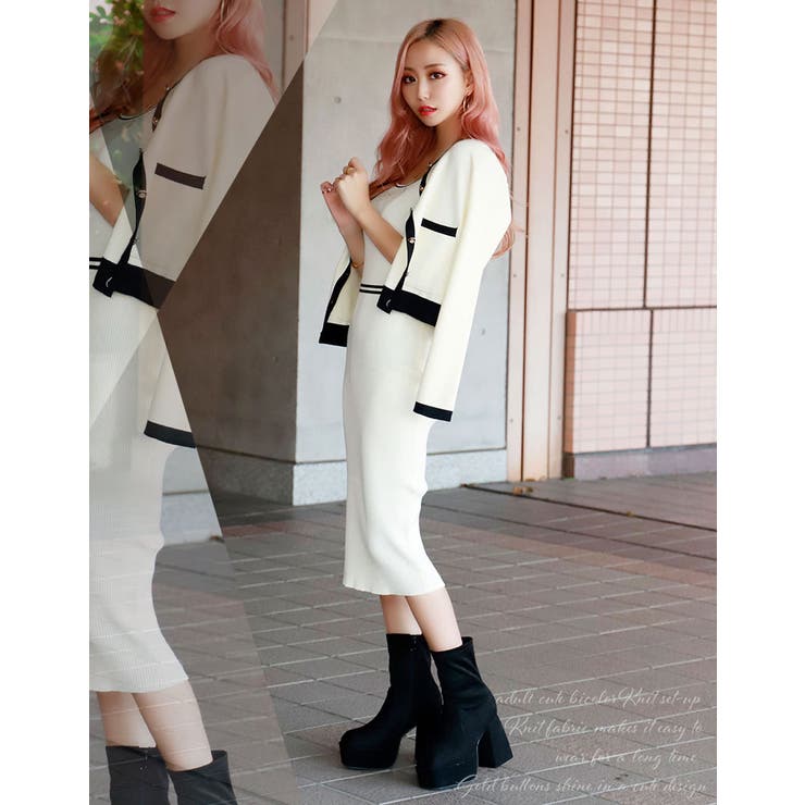 美品✦ジュンアンドロペ他✦ニット＋スカート＋ハイソックス＋バイザーセットアップ 美品✦ジュンアンドロペ他✦ニット＋スカート＋ハイソックス＋バイザー