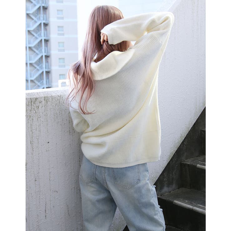 ハーフZIPニットプルオーバー【ちゃんかお着用】kegy[品番