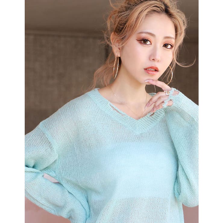꒰ 完売新品 ꒱ meltie ぽわぽわうさぎニット ブラック ♡ ぽわぽわうさぎニット | meltie