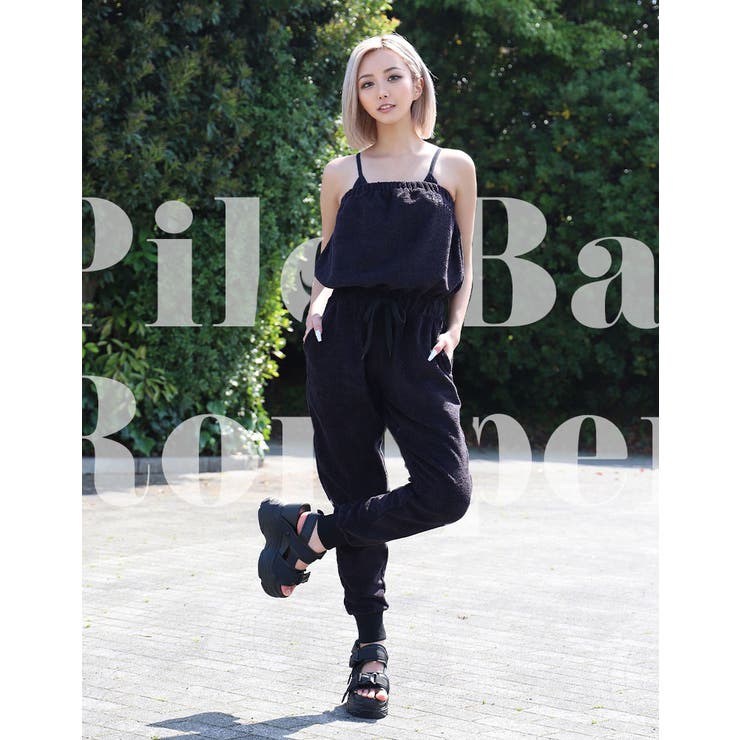 パイルベアロンパース【ちゃんかお / れいたぴ着用】mavily[品番