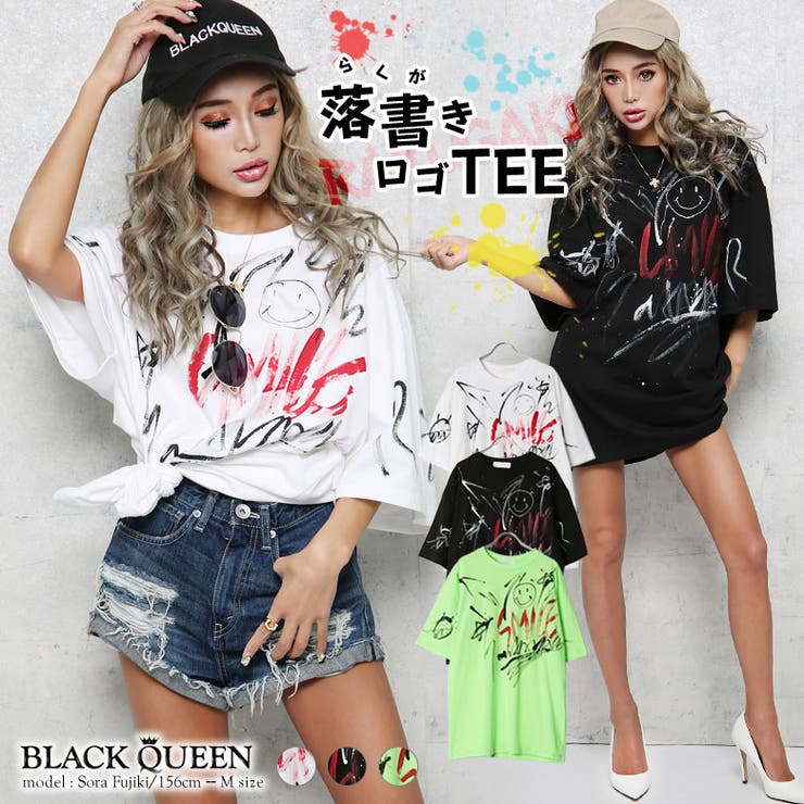 ギャル Tシャツ カットソー 品番 qw Black Queen ブラッククイーン のレディースファッション通販 Shoplist ショップリスト