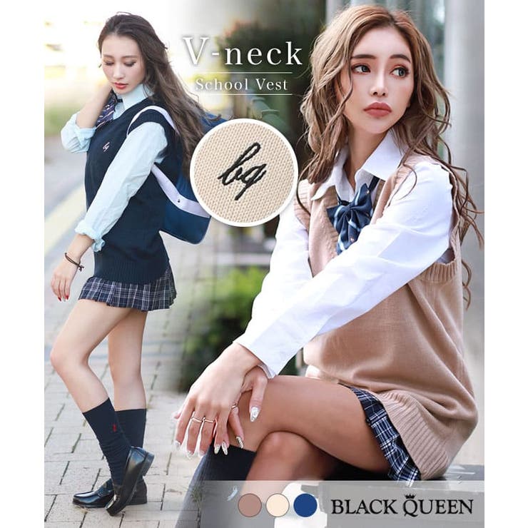 制服 ベスト ニット 品番 qw Black Queen ブラッククイーン のレディースファッション 通販 Shoplist ショップリスト