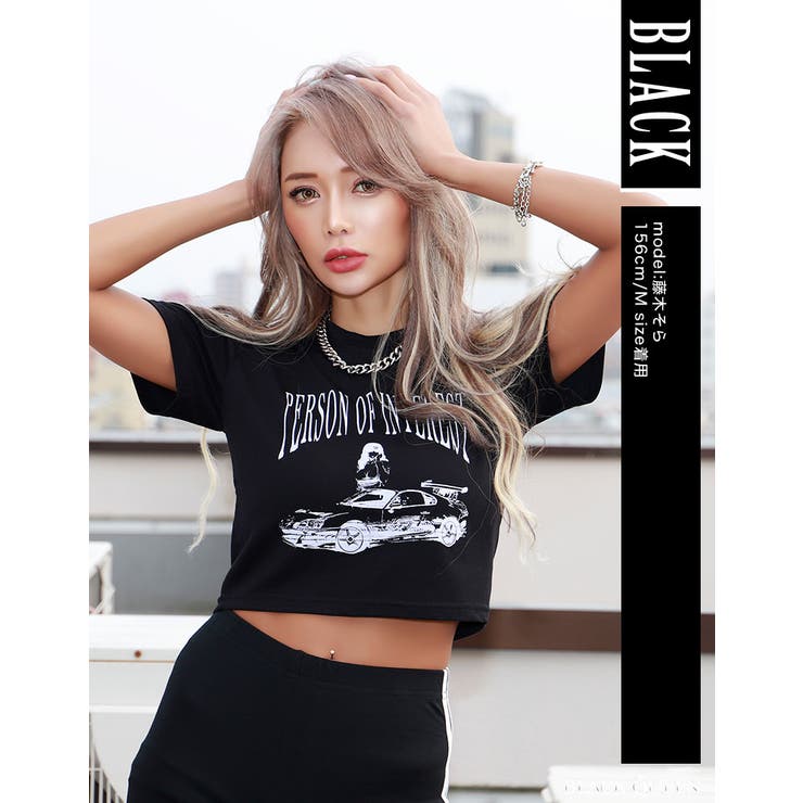 【お気にいる】 グラフィックチビTシャツ【藤木そら着用】kegy[品番 半袖Tシャツ