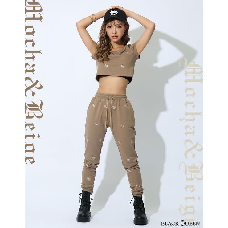 総ロゴ裏毛トップス【藤木そら/浜崎翼 着用】mavily | BLACK QUEEN  | 詳細画像9 