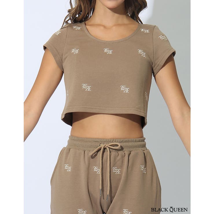 総ロゴ裏毛トップス【藤木そら/浜崎翼 着用】mavily | BLACK QUEEN  | 詳細画像13 