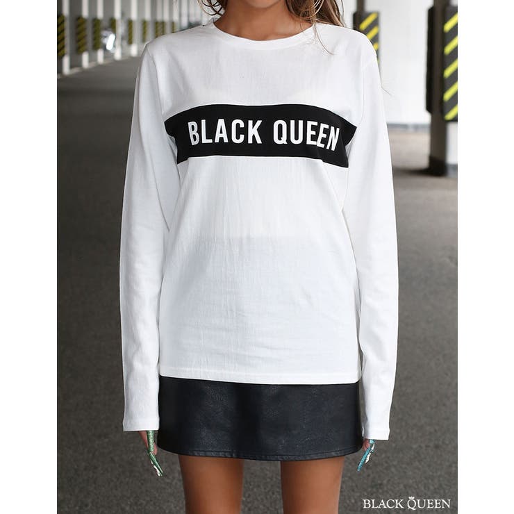 BLACKQUEEN長袖Tシャツ【ももあ着用】grady[品番：BCQW1876472]｜BLACK