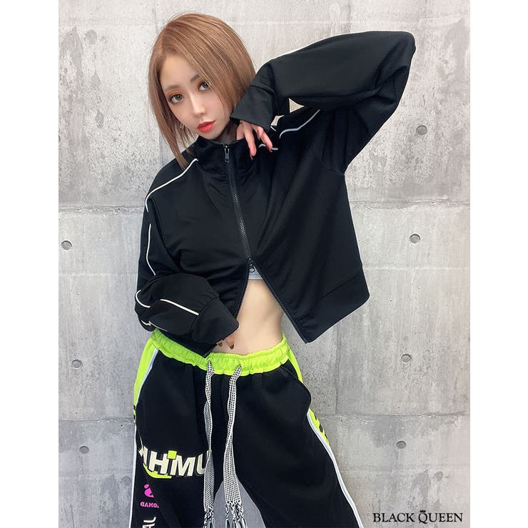 サイドデザインスウェットパンツ[品番：BCQW1876752]｜BLACK QUEEN