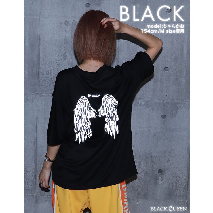 リフレクタープリントTシャツ【ちゃんかお着用】[品番：BCQW1876756