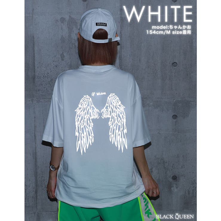 リフレクタープリントTシャツ【ちゃんかお着用】[品番：BCQW1876756