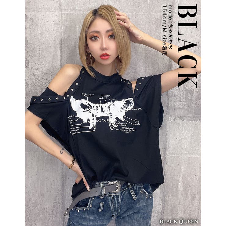 楽天市場】ギャル服 ギャル ファッション レディース トップス クロップド クロップド丈 タイト ショート 半袖 ビジュー ストーン 蝶 ミニ丈  Y2K オフショル セクシー 肌見せ Y2K カジュアル ホワイト ブラック 白 黒 トレンド ブラッククイーン 240502 : BLACK  QUEEN 