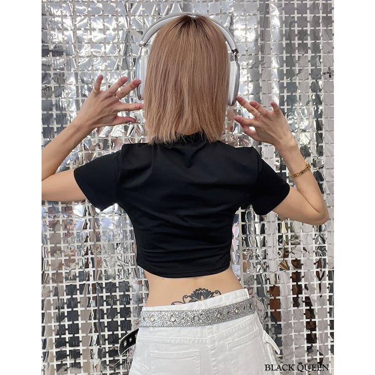 タイトクロップドTシャツ | BLACK QUEEN  | 詳細画像11 