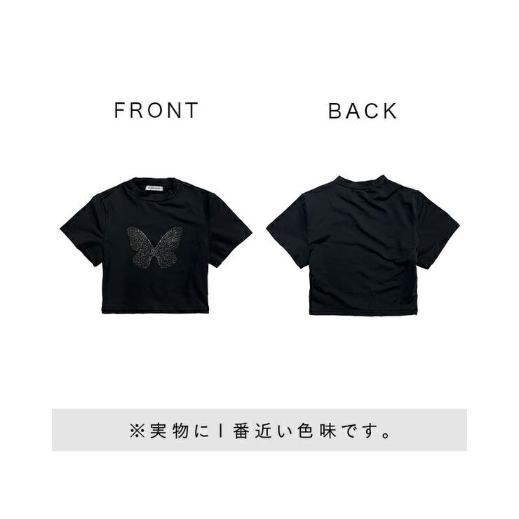 タイトクロップドTシャツ[品番：BCQW1876772]｜BLACK QUEEN （ブラック