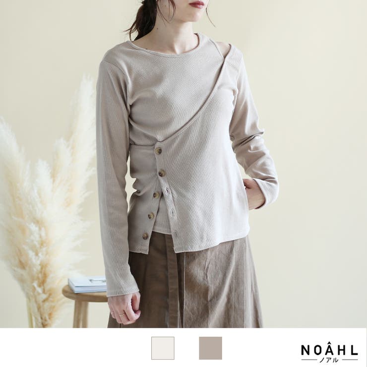 【丁度良いひとクセ】トップス レディース レイドード | NOAHL | 詳細画像2 